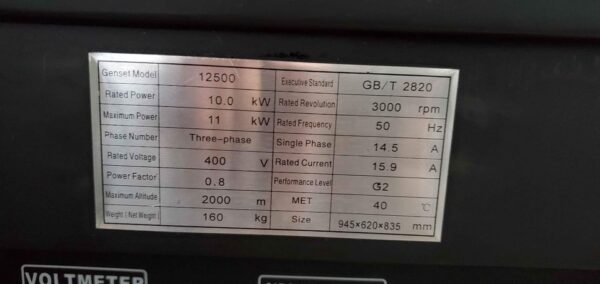 Generator 3 Phase Petrol. 10 kva - Image 4
